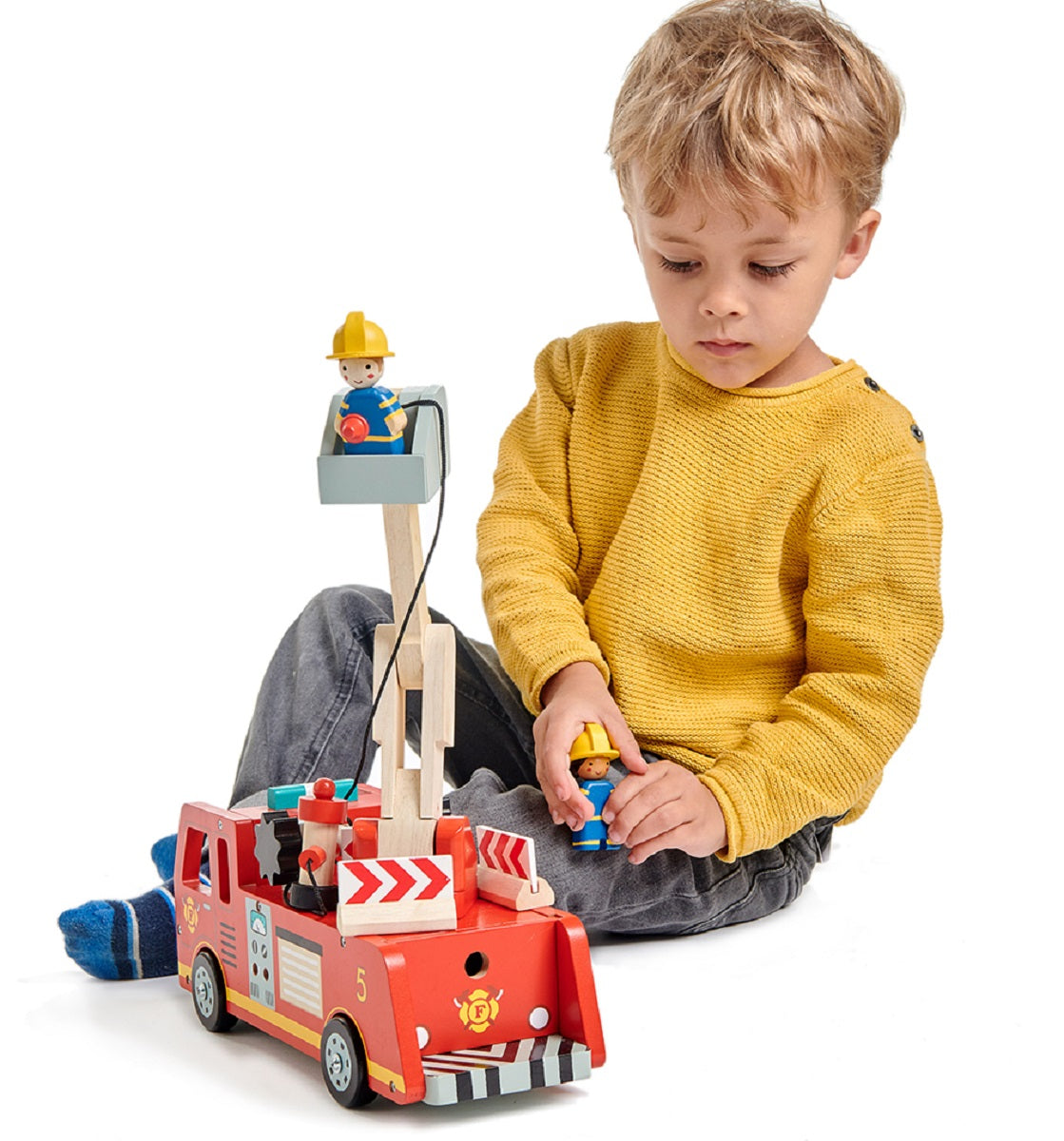 Tender Leaf Toys Fire Engine Set