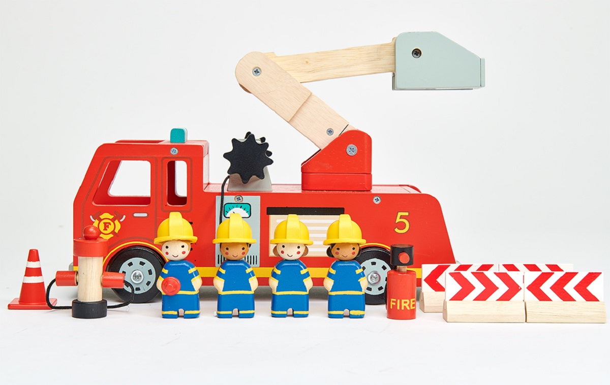 Tender Leaf Toys Fire Engine Set