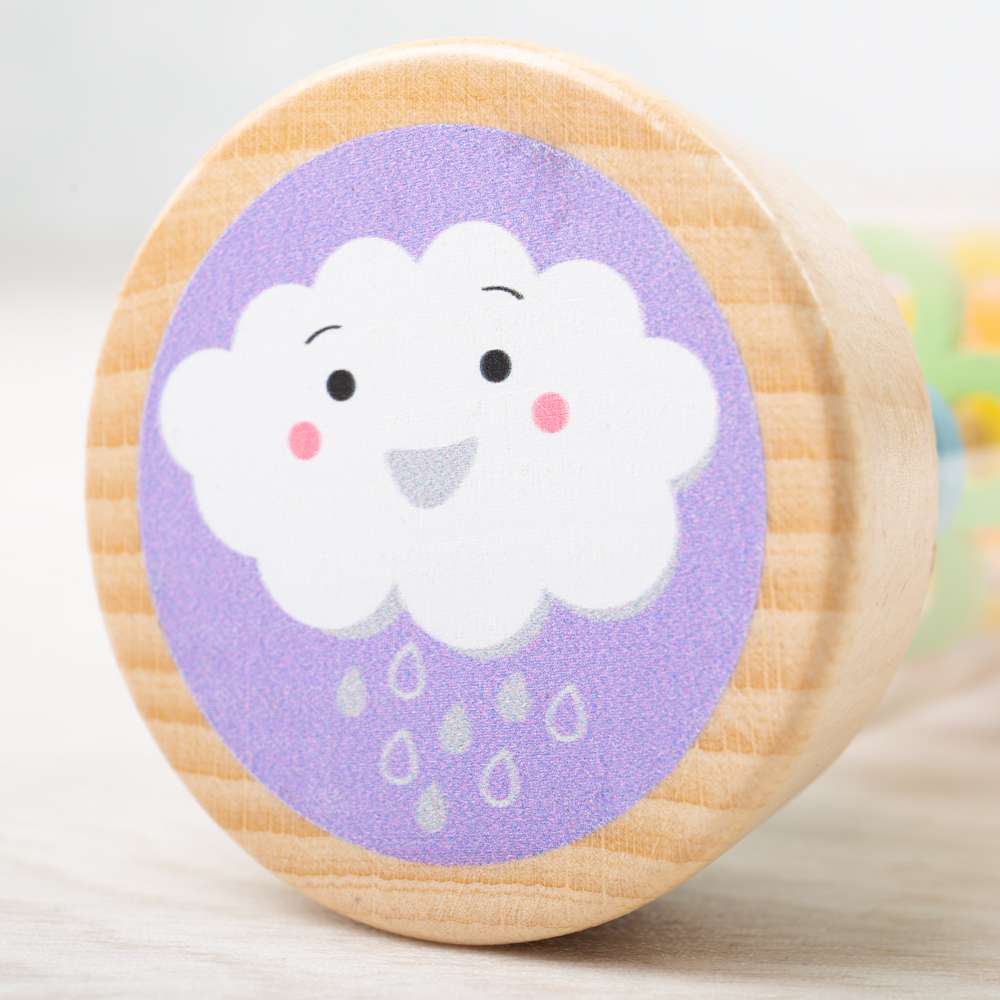 Bigjigs Baby Wooden Rainmaker Toy Musical Instrument for Babies and Toddlers