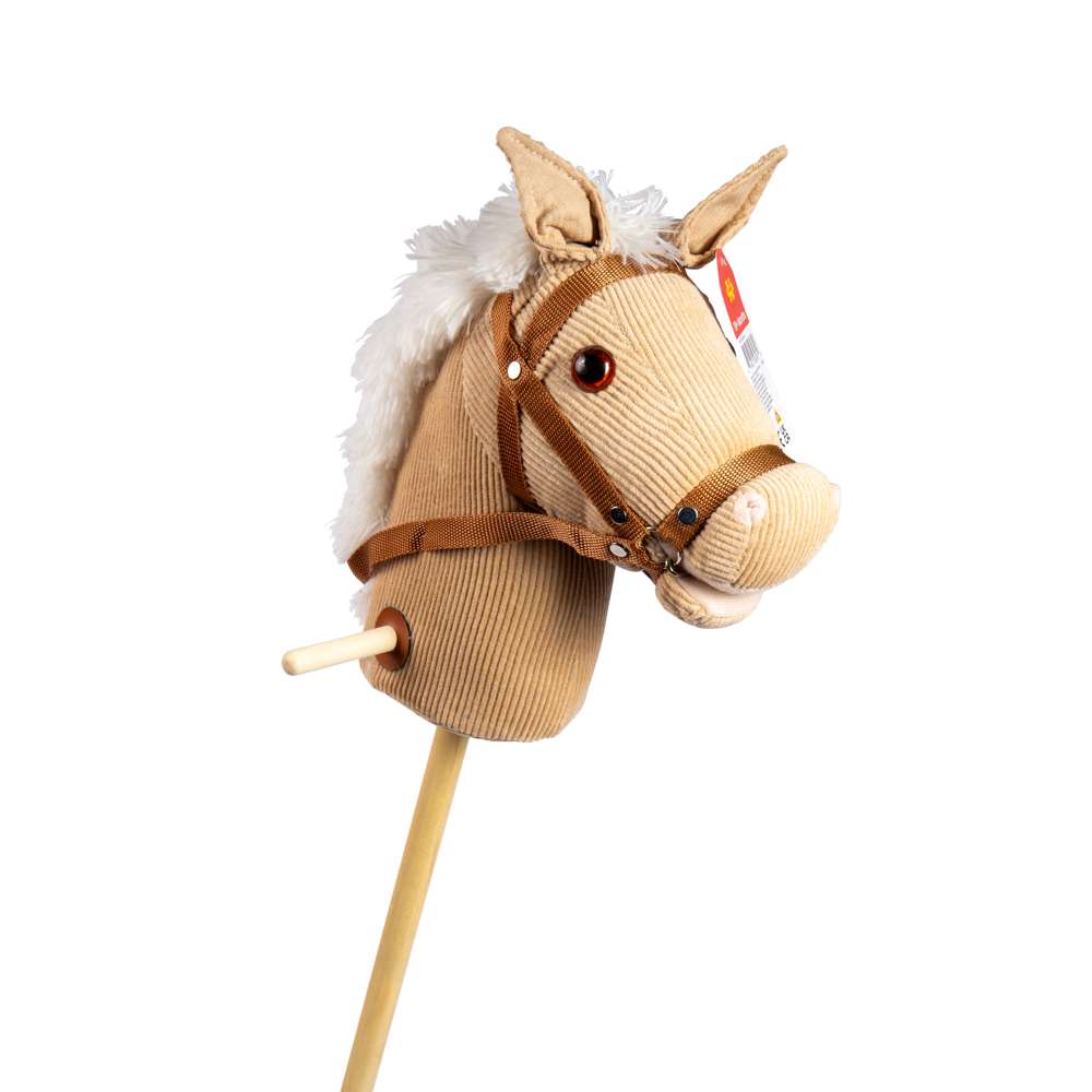 Bigjigs Toys Floral Wooden Hobby Horse Toy with Wheels 96cm