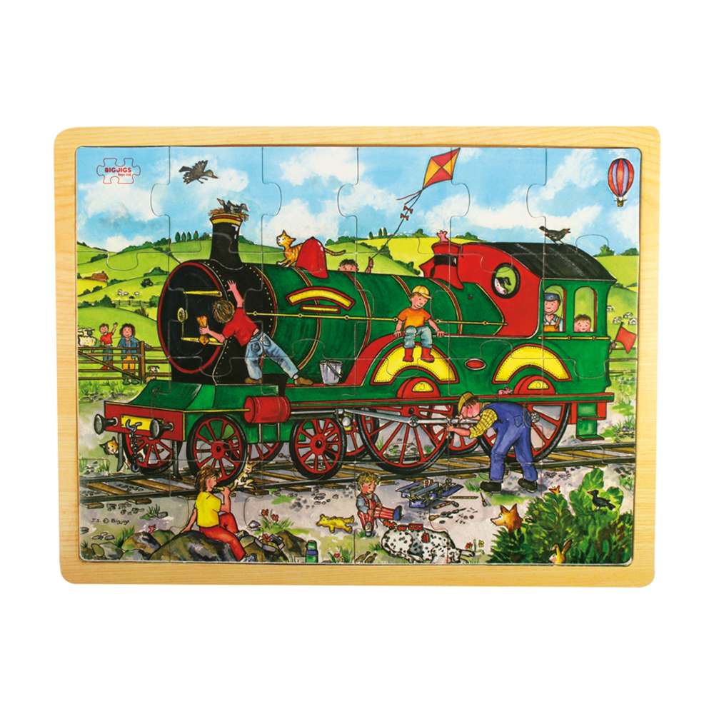 Bigjigs Toys Wooden Educational Jigsaw Puzzle 24 Pieces