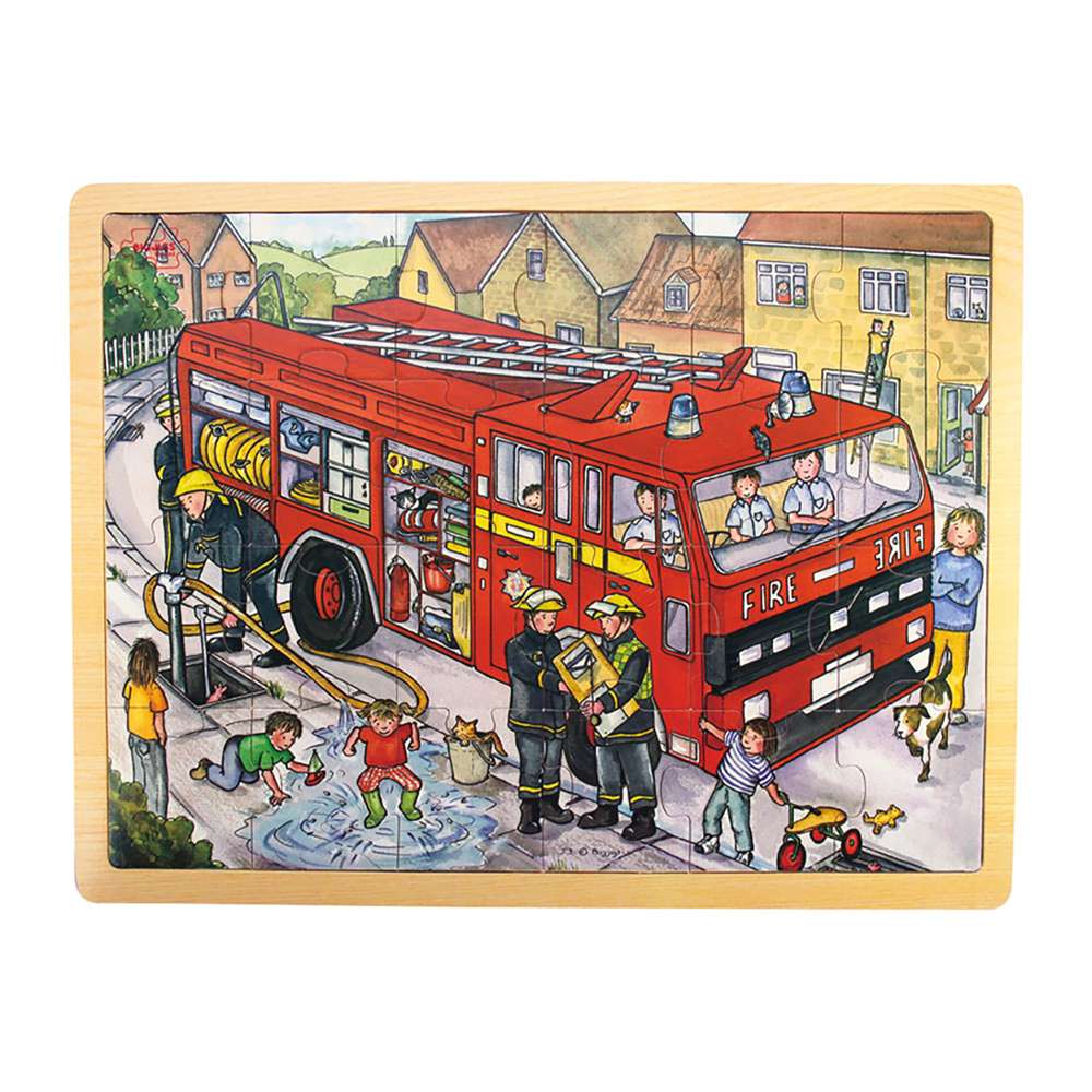 Bigjigs Toys Wooden Educational Jigsaw Puzzle for Kids 24 Pieces