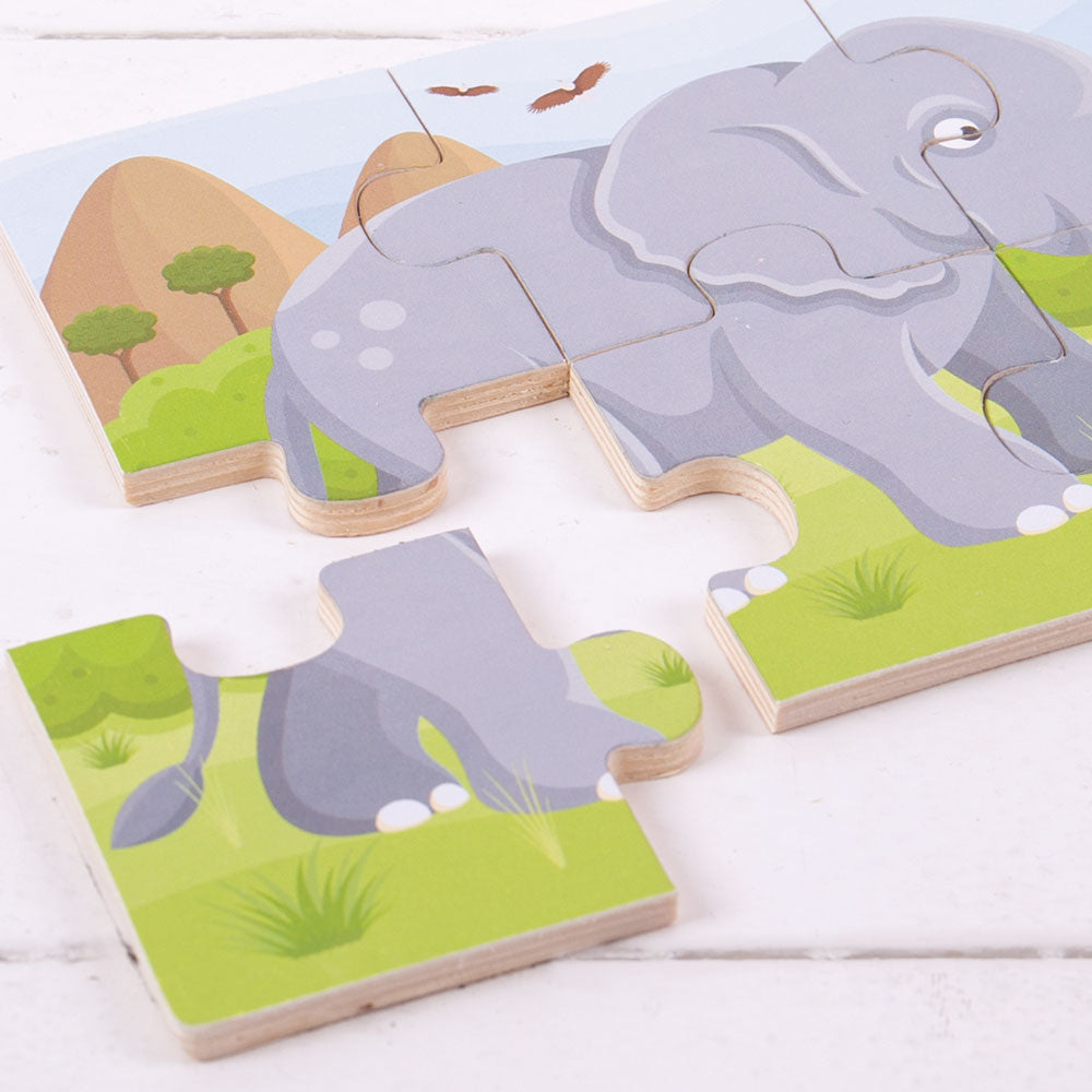 Safari (6 Piece Puzzles) - 3 Puzzles