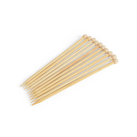 Knitting Needles Bamboo (Pk 10)