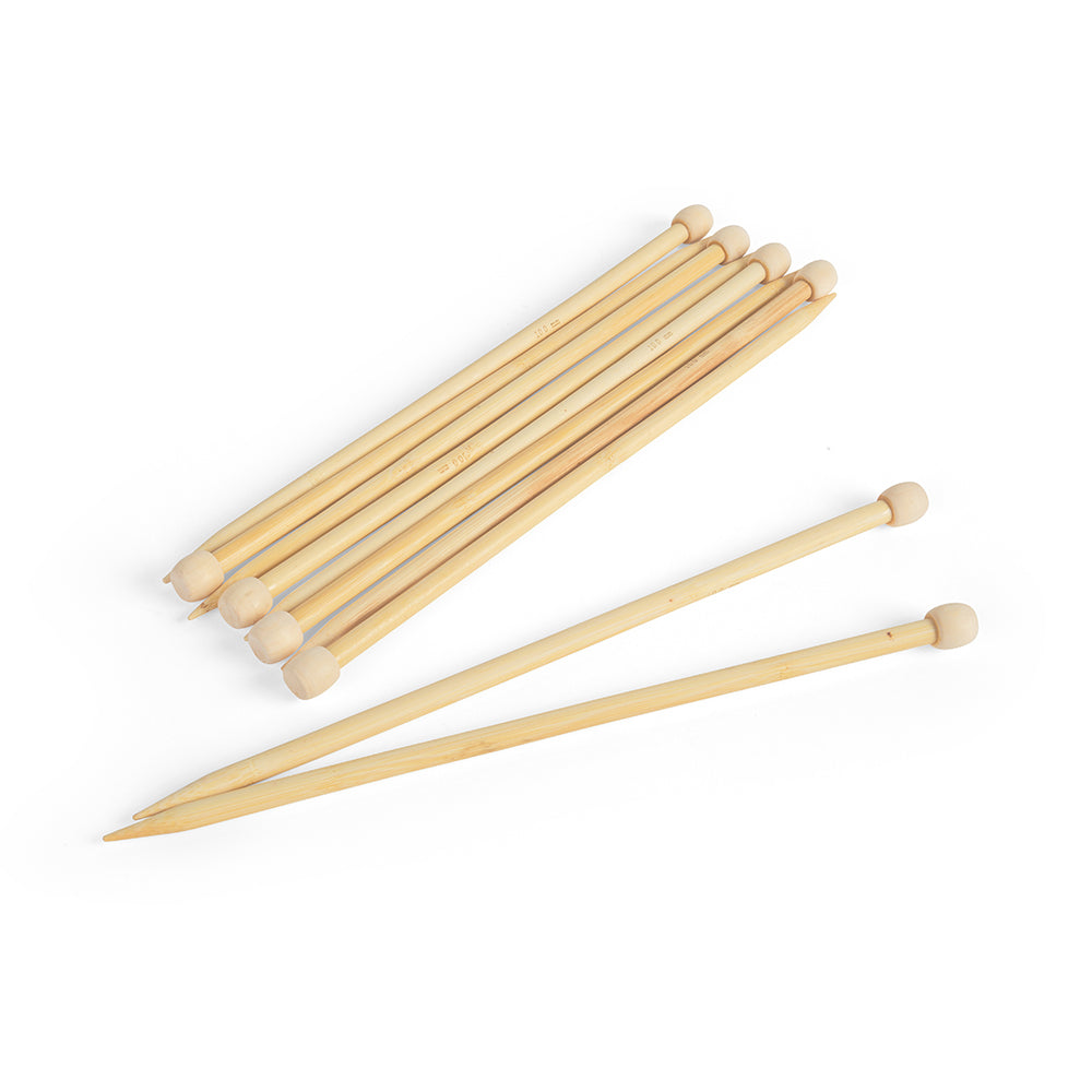 Knitting Needles Bamboo (Pk 10)