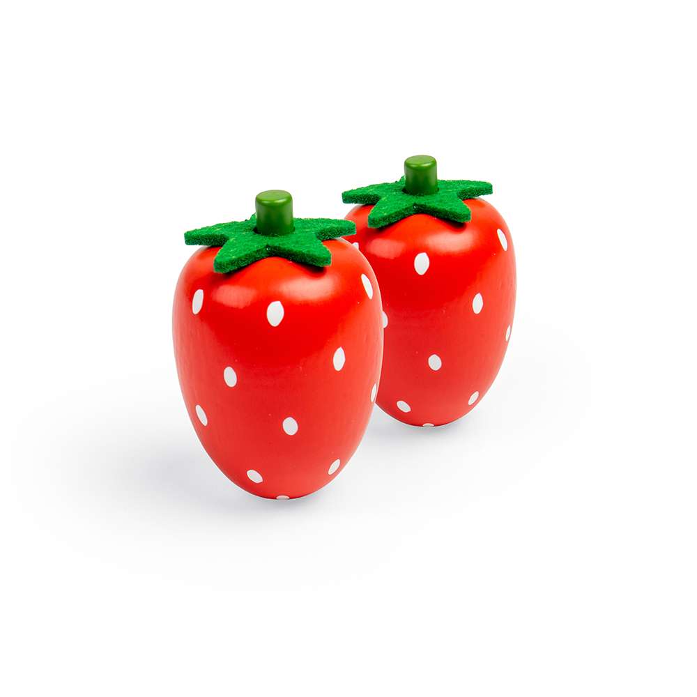 Bigjigs Toys Wooden Strawberry Play Food for Kids Kitchens