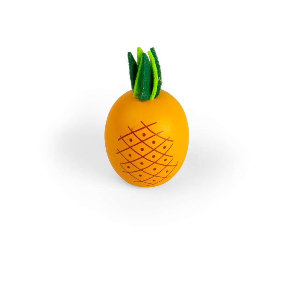 Bigjigs Toys Wooden Pineapple Food Toys for Kids Role Play 2 Pieces