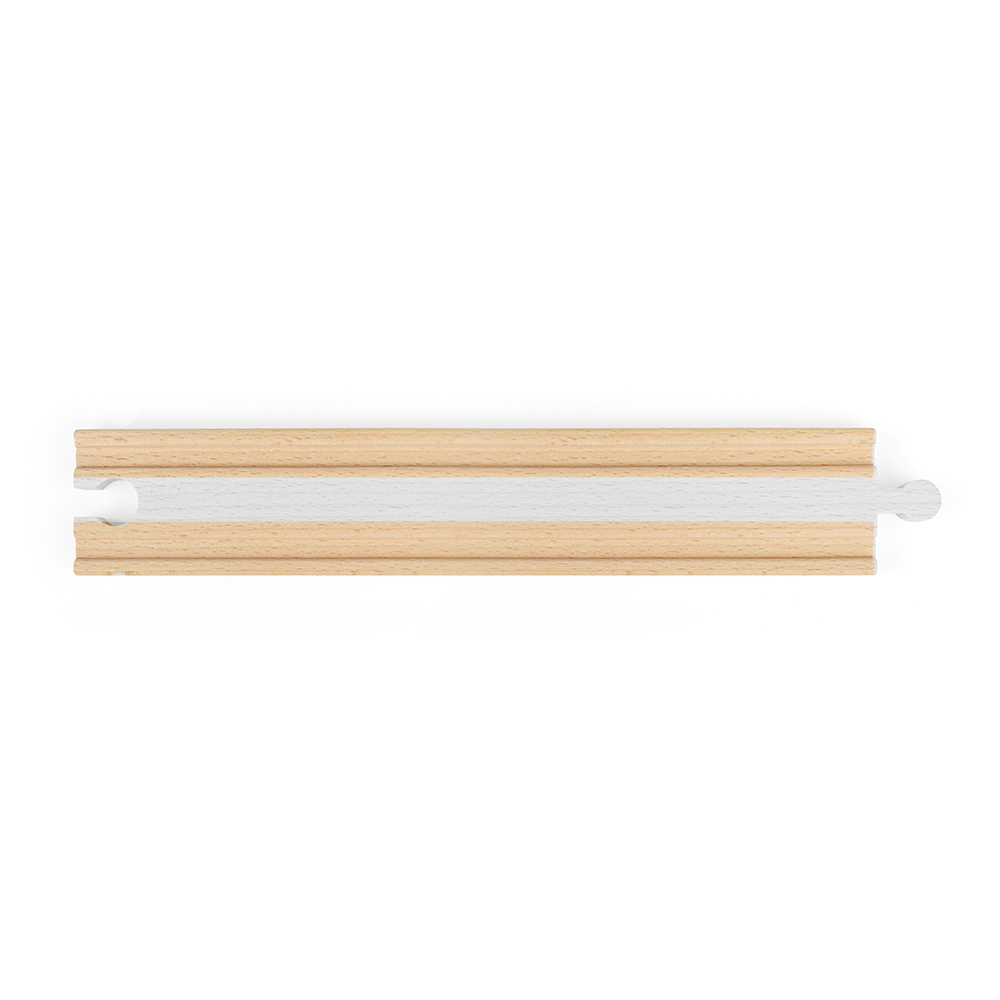 Bigjigs Rail Long Straights Wooden Train Track Accessories Pack of 4