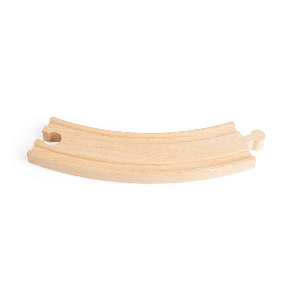 Bigjigs Rail Long Curves Wooden Railway Expansion Pack 4 Pieces