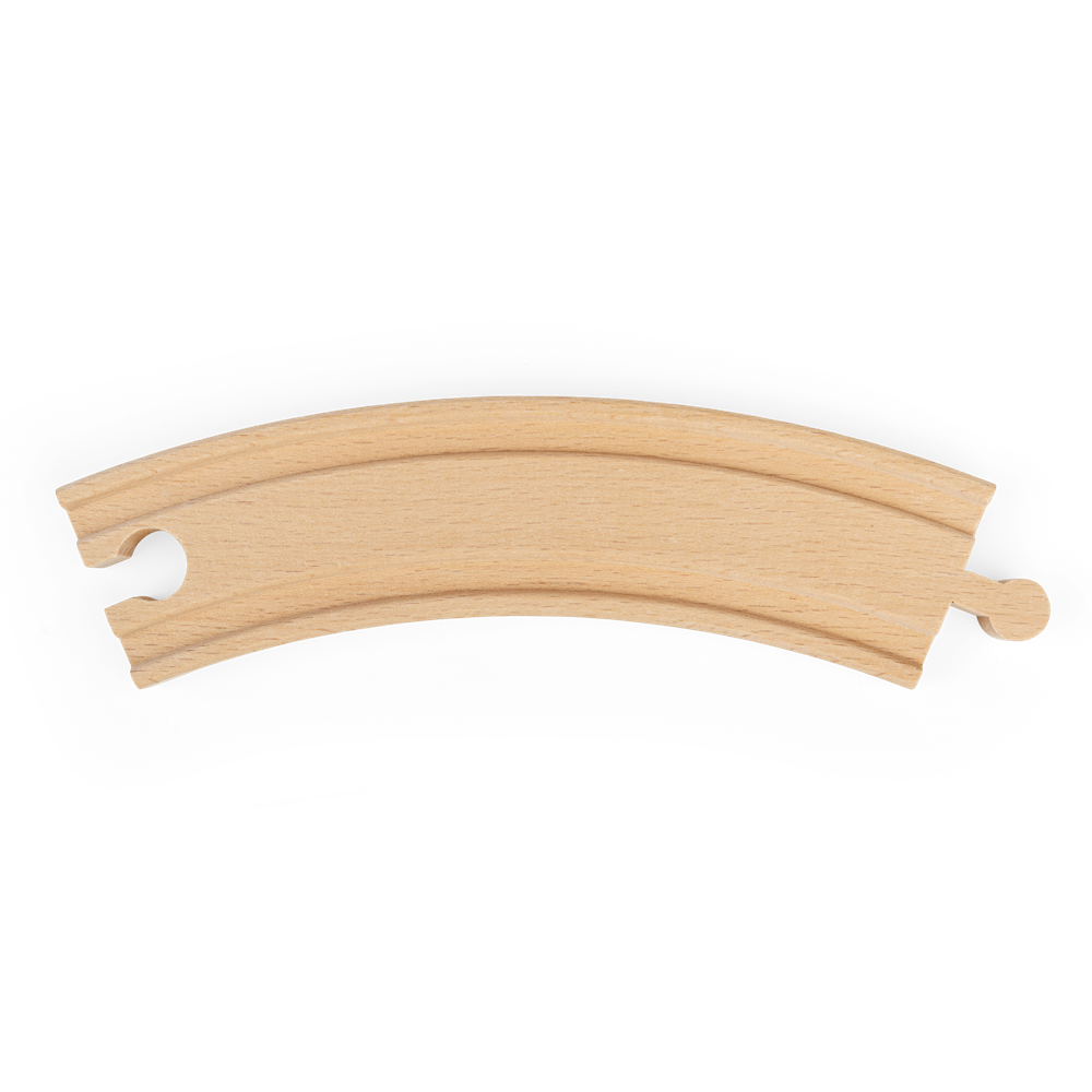 Bigjigs Rail Long Curves Wooden Railway Expansion Pack 4 Pieces