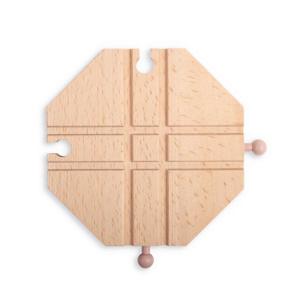 Bigjigs Rail Crossing Plate Wooden Railway Accessory Track Expansion Pack