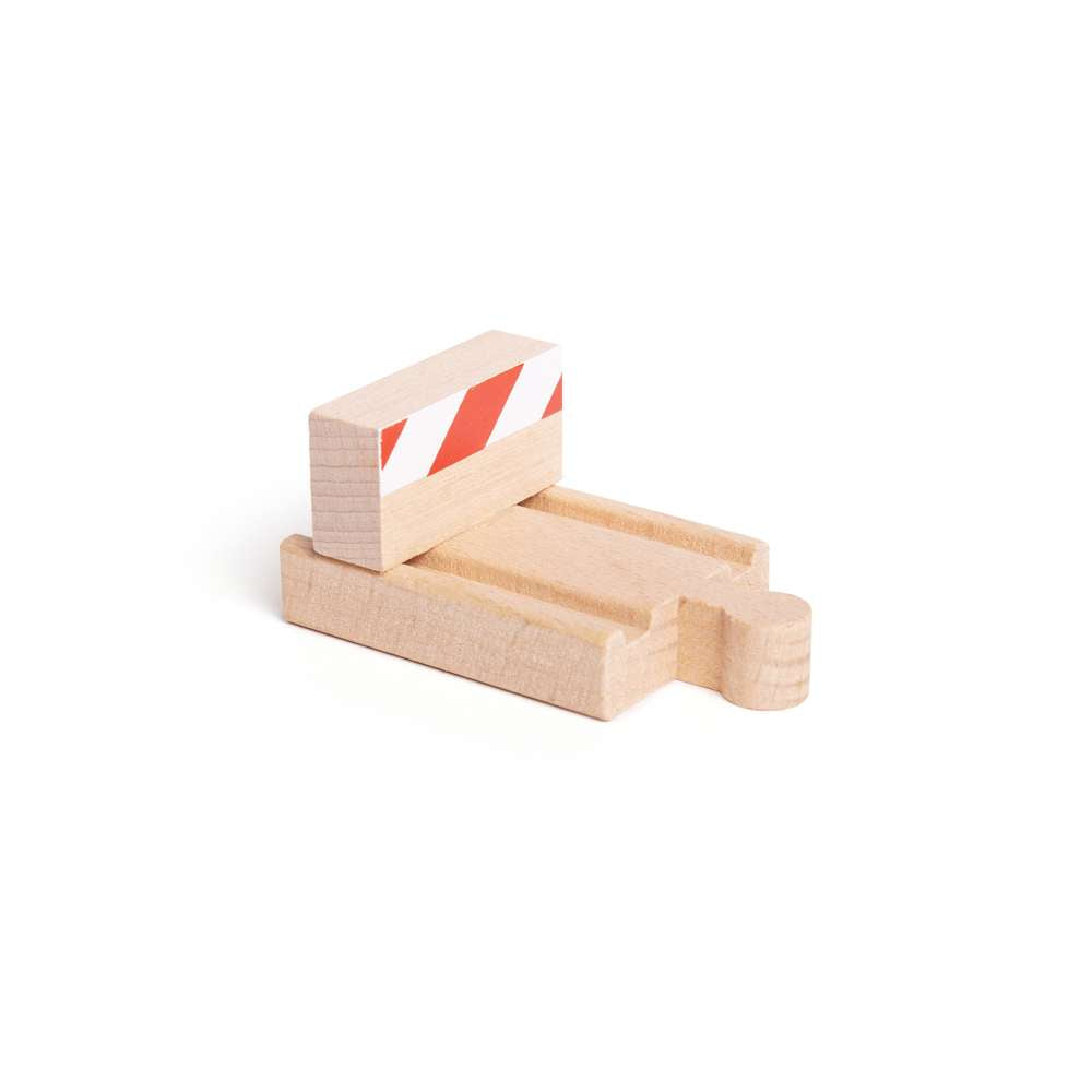 Bigjigs Rail Wooden Railway Buffers Expansion Pack 6 Pieces