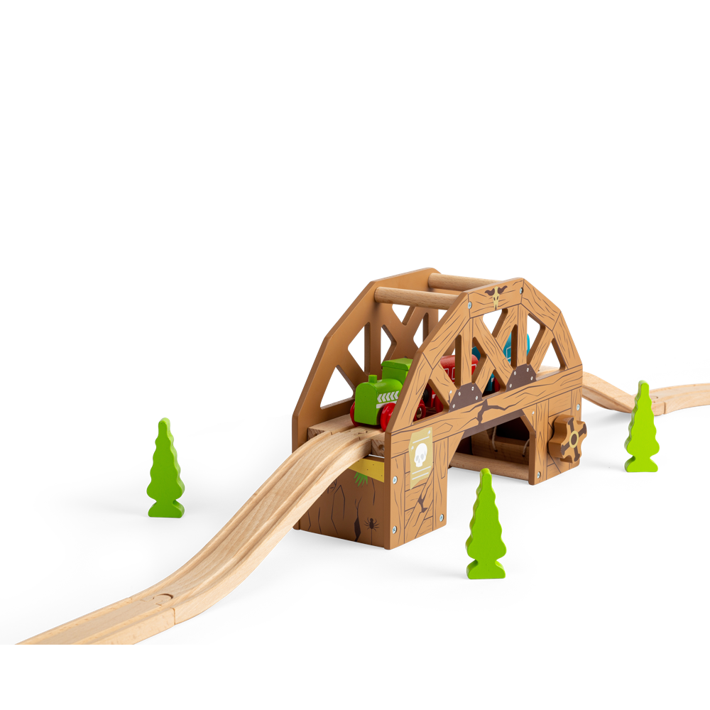 Bigjigs Rail Rickety Bridge Wooden Train Set Accessory for Kids 3 Years Plus