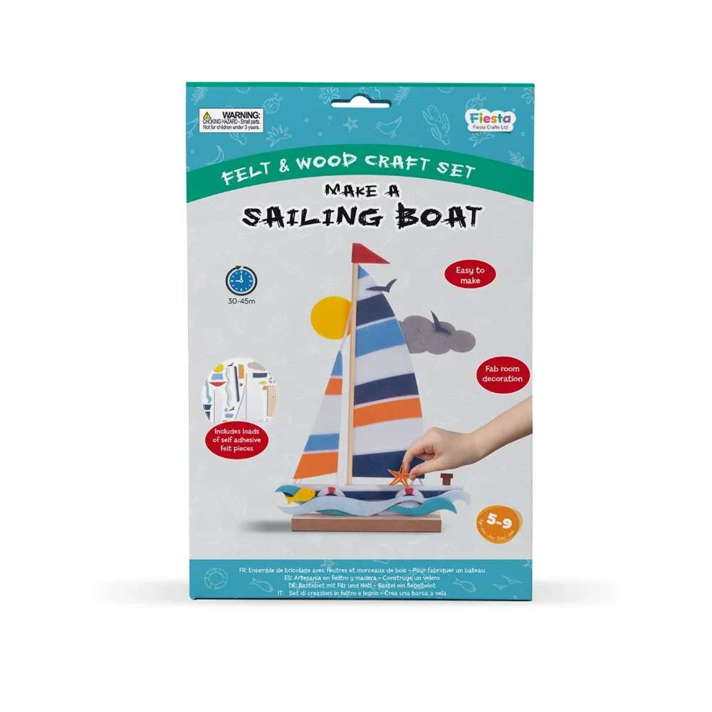 Wood & Felt Craft Kit - Make a Sailing Boat