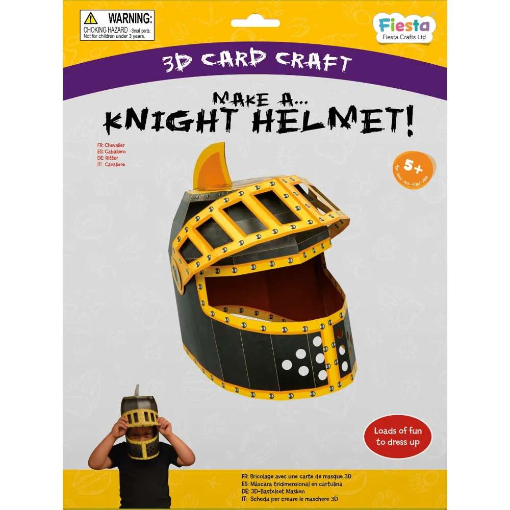 Knight 3D Mask Card Craft