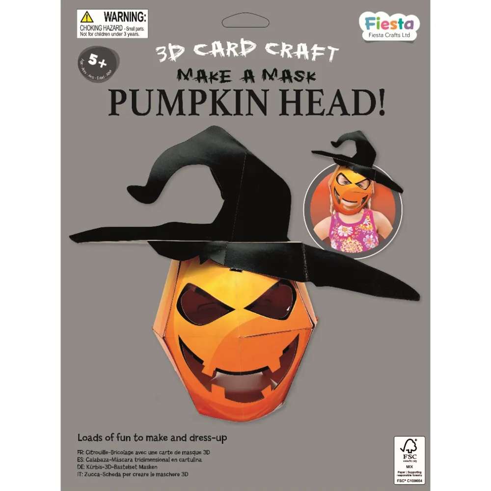 Pumpkin 3D Mask Car Craft