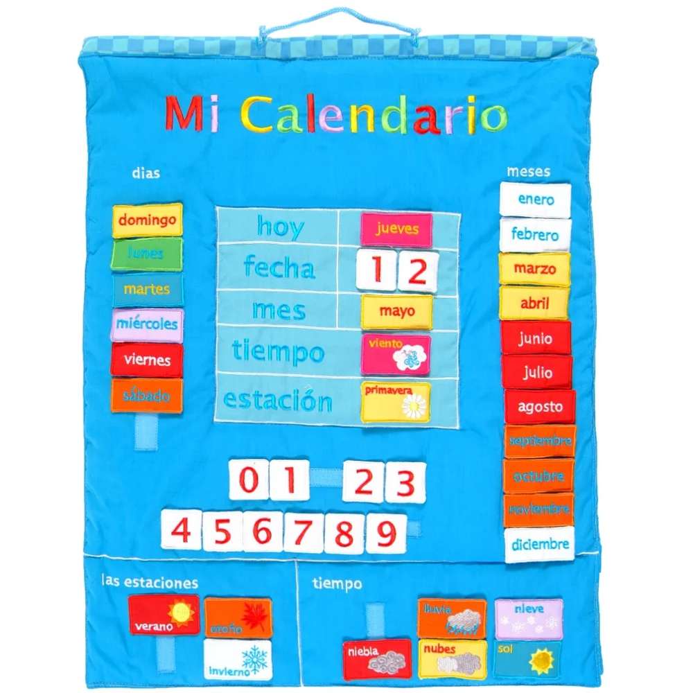 Mi Calendario (Spanish) Fabric Wall Chart