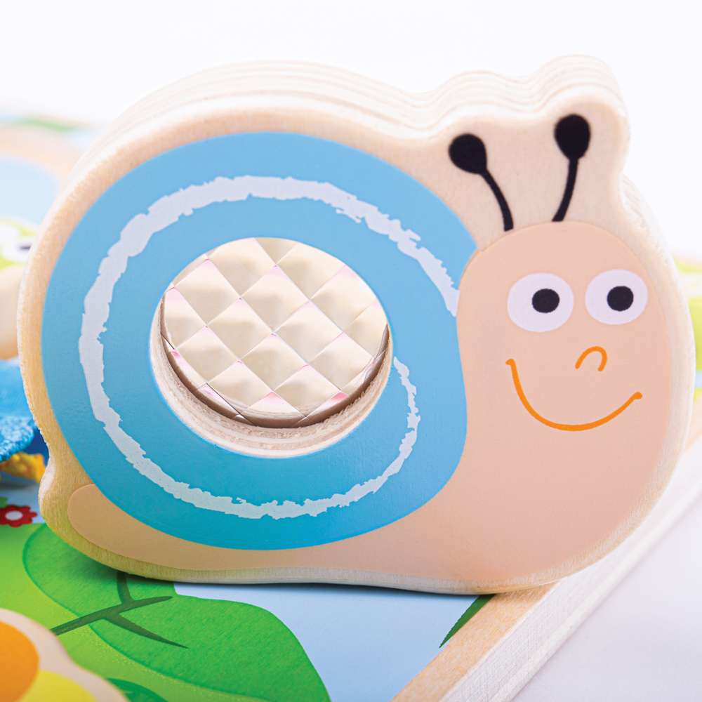 Tidlo Touch and Feel Insect Puzzle Wooden Sensory Sorting Toy for Toddlers