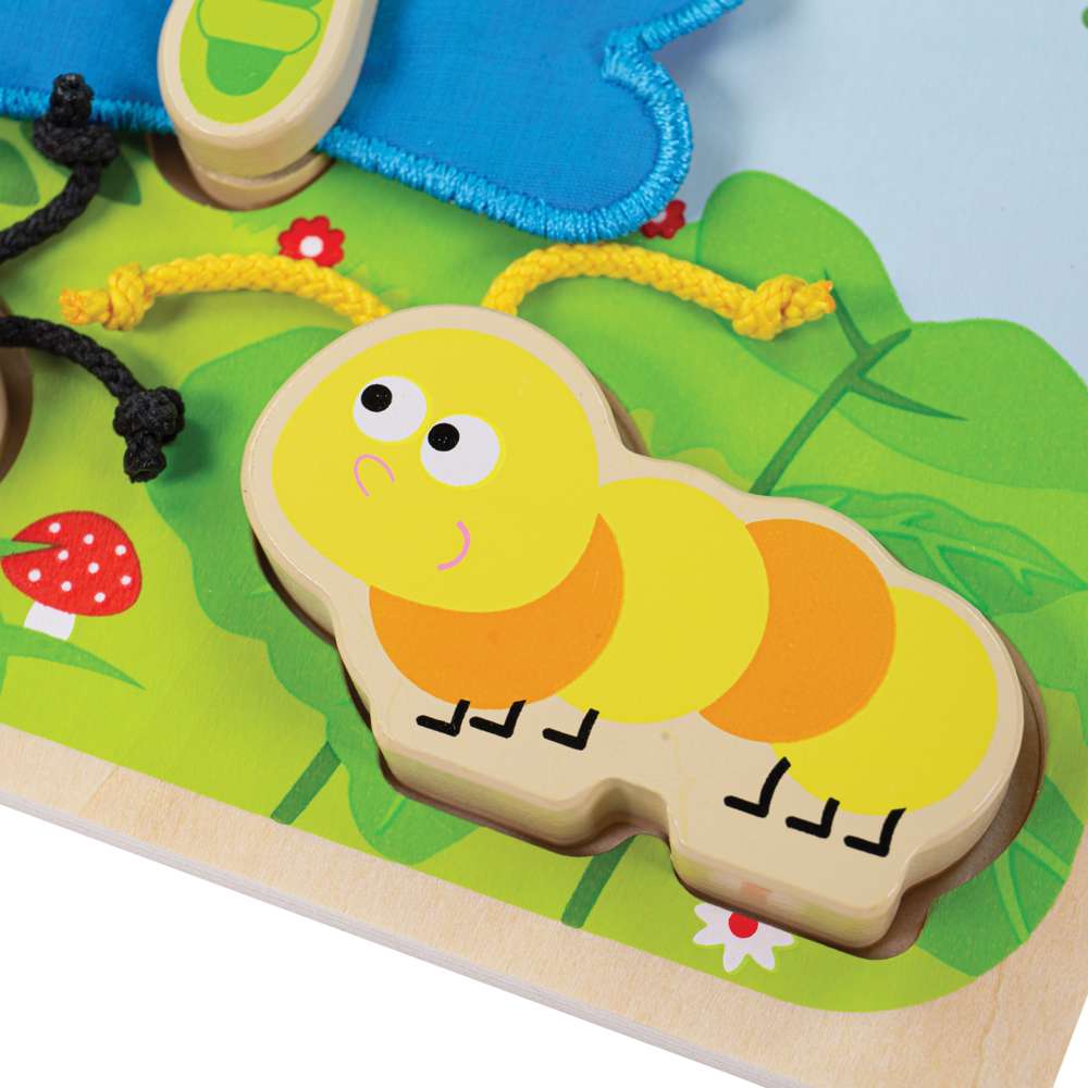 Tidlo Touch and Feel Insect Puzzle Wooden Sensory Sorting Toy for Toddlers