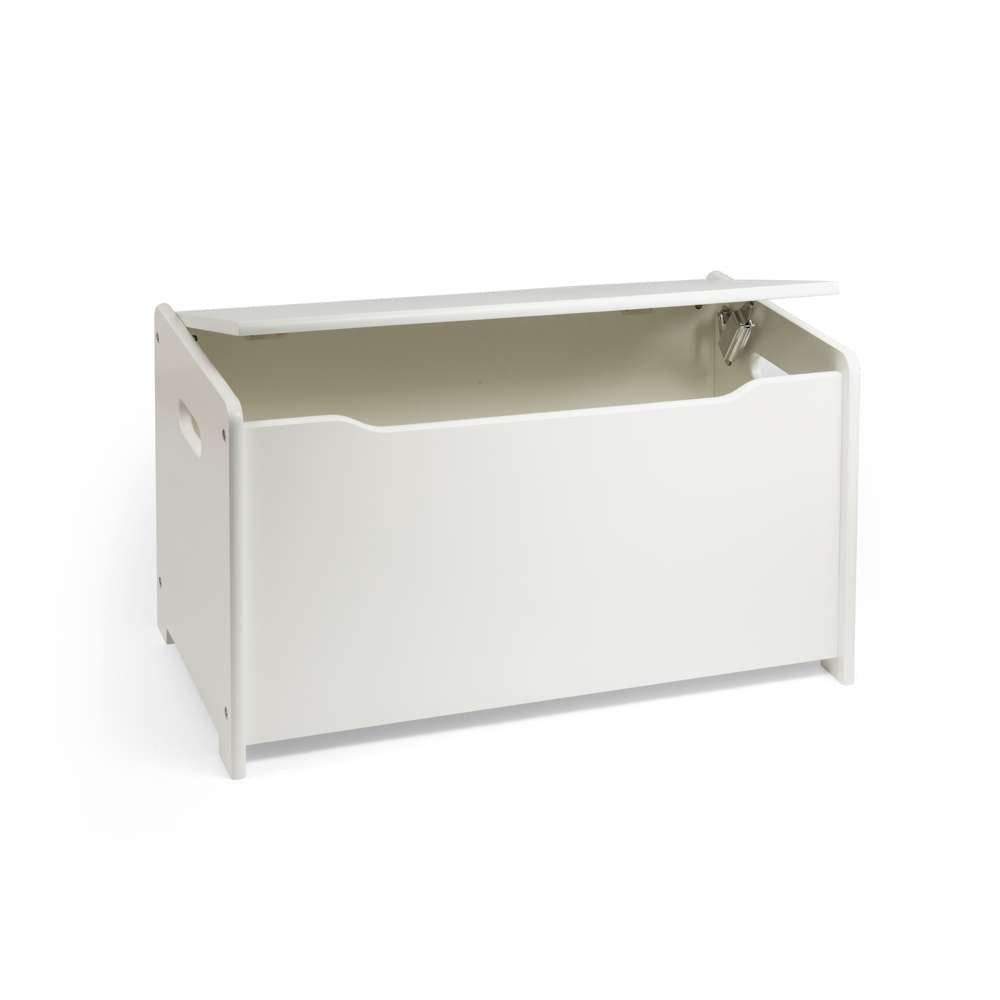 Tidlo Wooden Toy Chest White Storage Box with Soft Close Lid