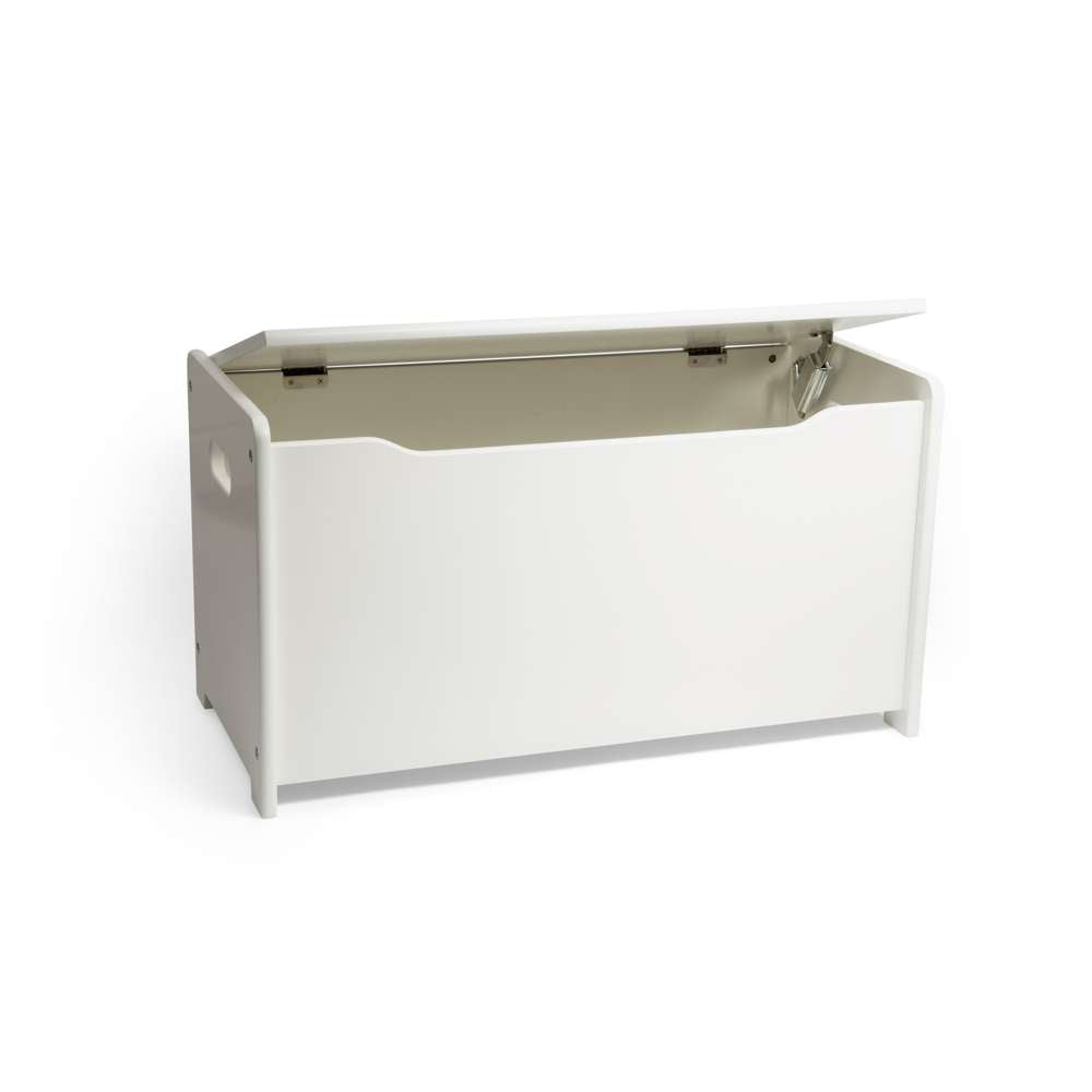 Tidlo Wooden Toy Chest White Storage Box with Soft Close Lid
