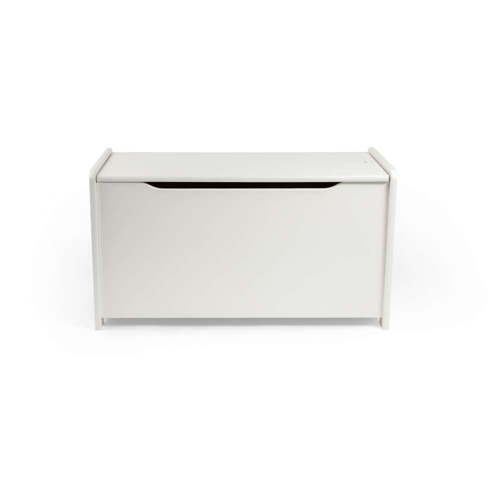 Tidlo Wooden Toy Chest White Storage Box with Soft Close Lid