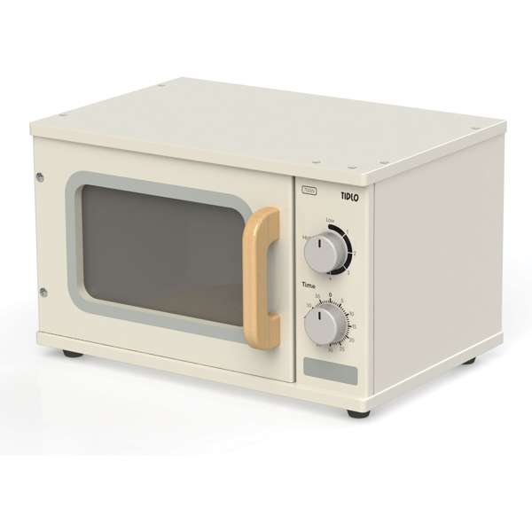 Tidlo Wooden Toy Microwave Kids Kitchen Pretend Role Play Educational Toy