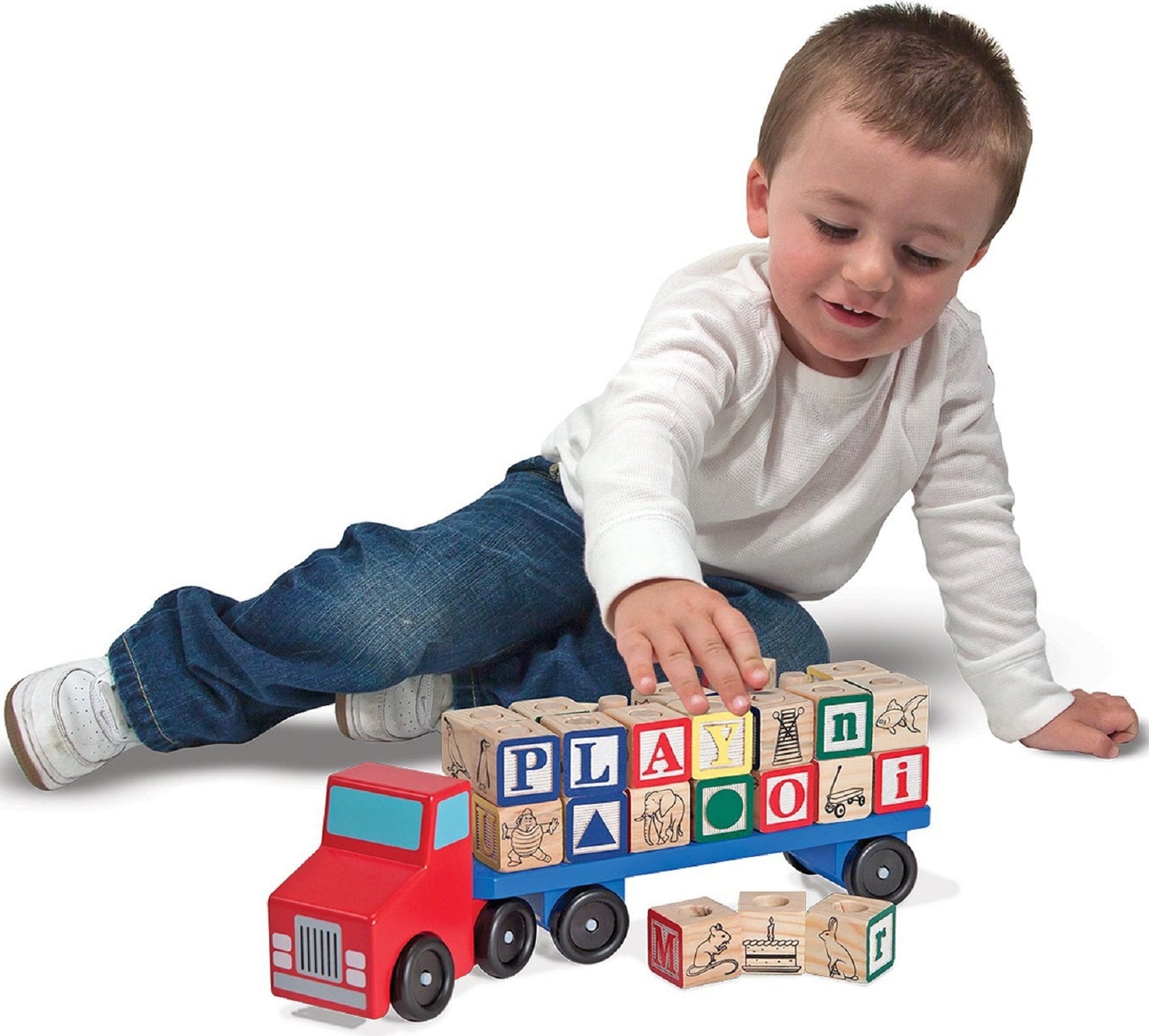 Melissa and Doug Alphabet Blocks Truck