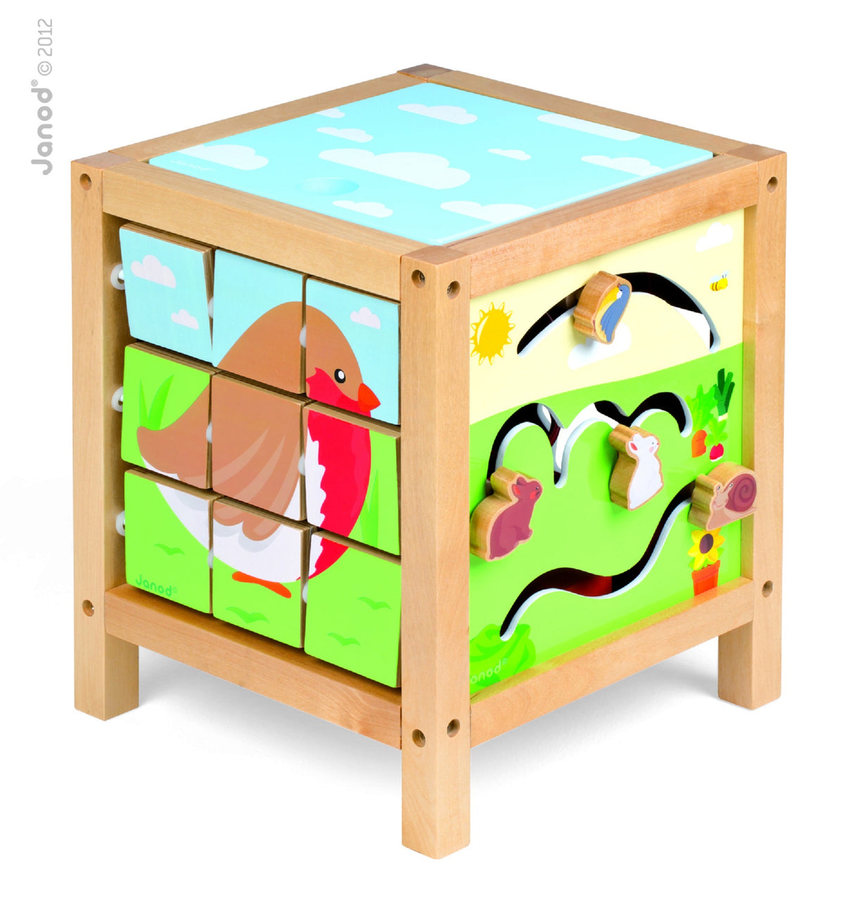 Janod Garden Themed Maxi Activity Cube