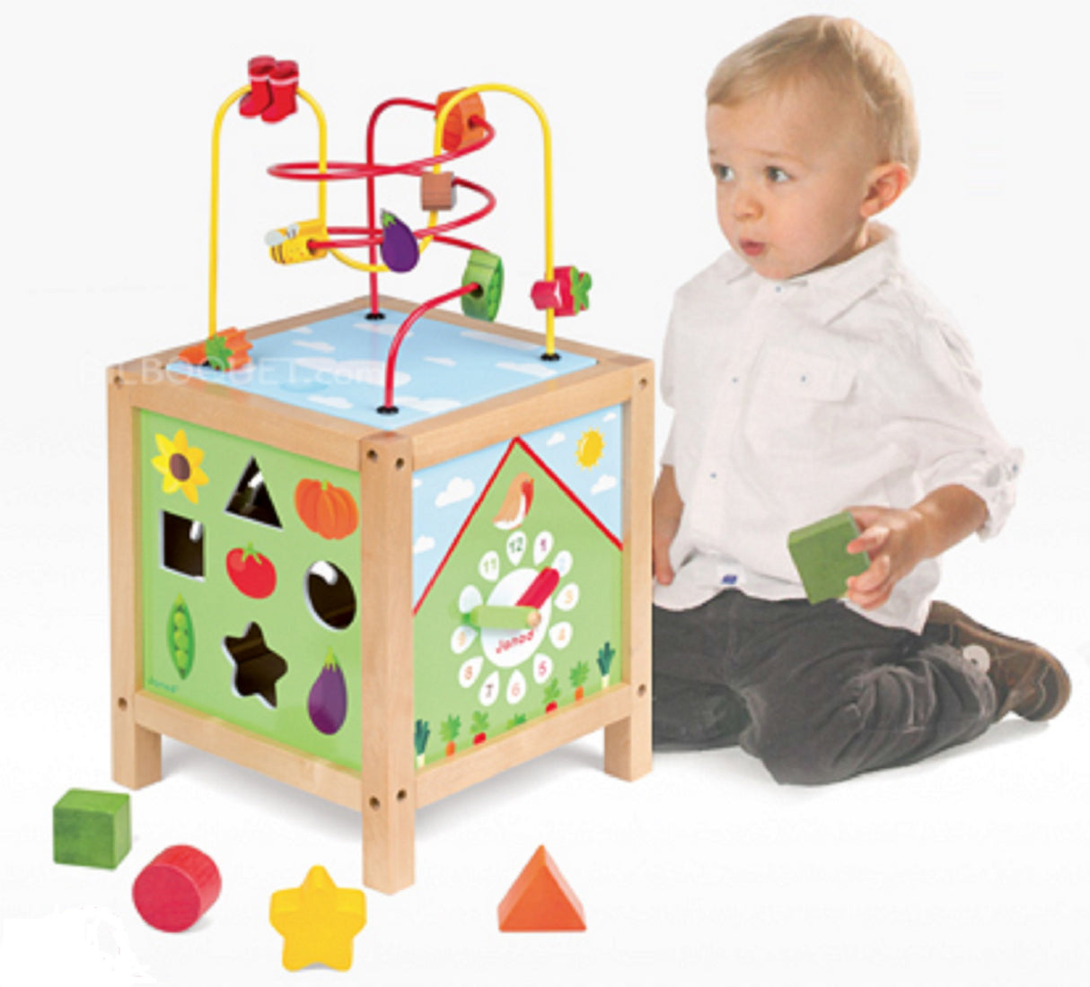 Janod Garden Themed Maxi Activity Cube