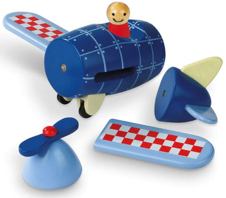 Janod Magnetic Wooden Airplane Puzzle