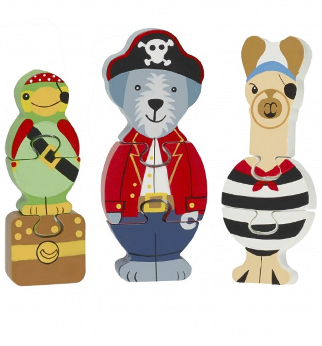 Animal Pirate Mini Puzzle Set