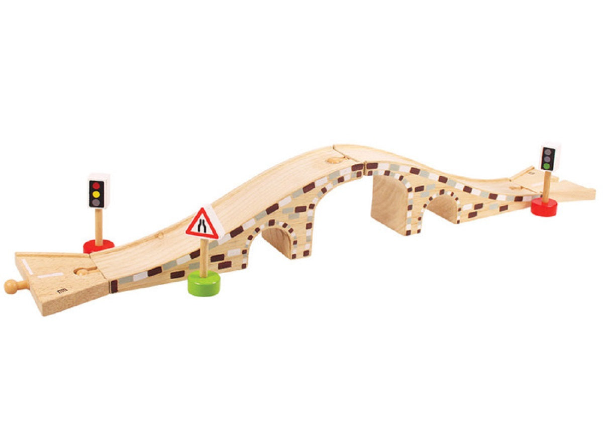 Bigjigs Arched Roadway Bridge