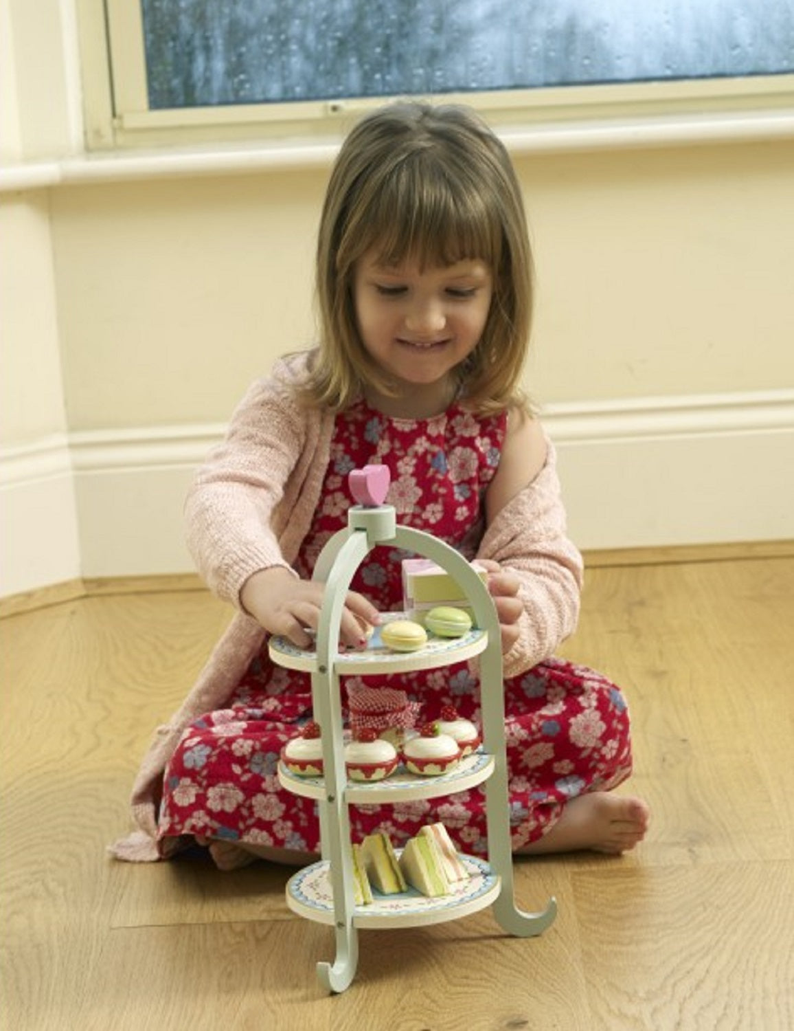 Wooden Afternoon Tea Cake Stand Set