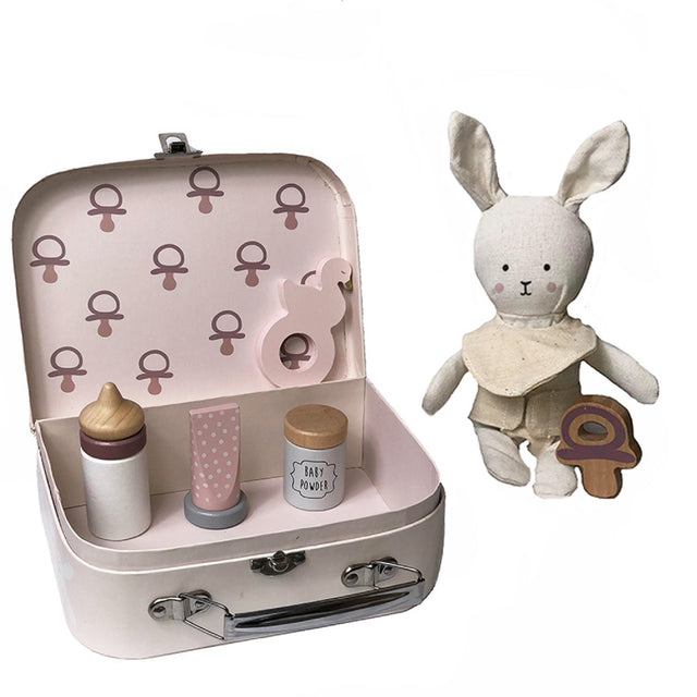 Baby Bunny Doll in a Suitcase