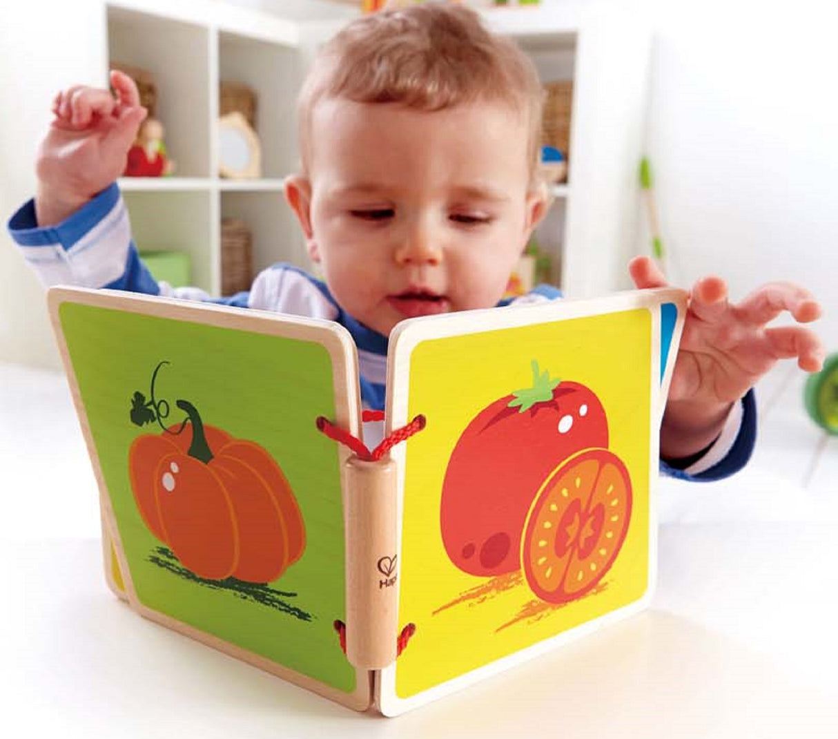 Baby Wooden Book - Vegetables