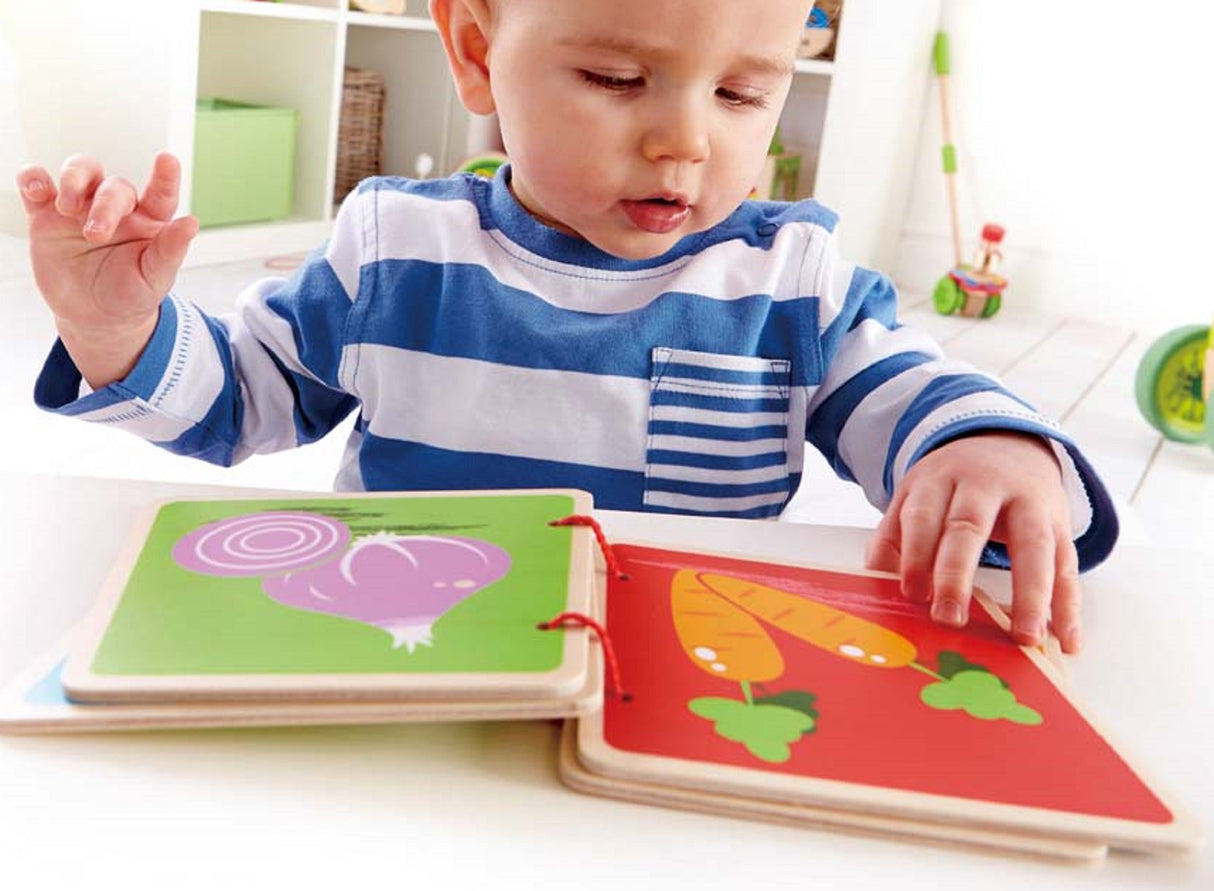 Baby Wooden Book - Vegetables