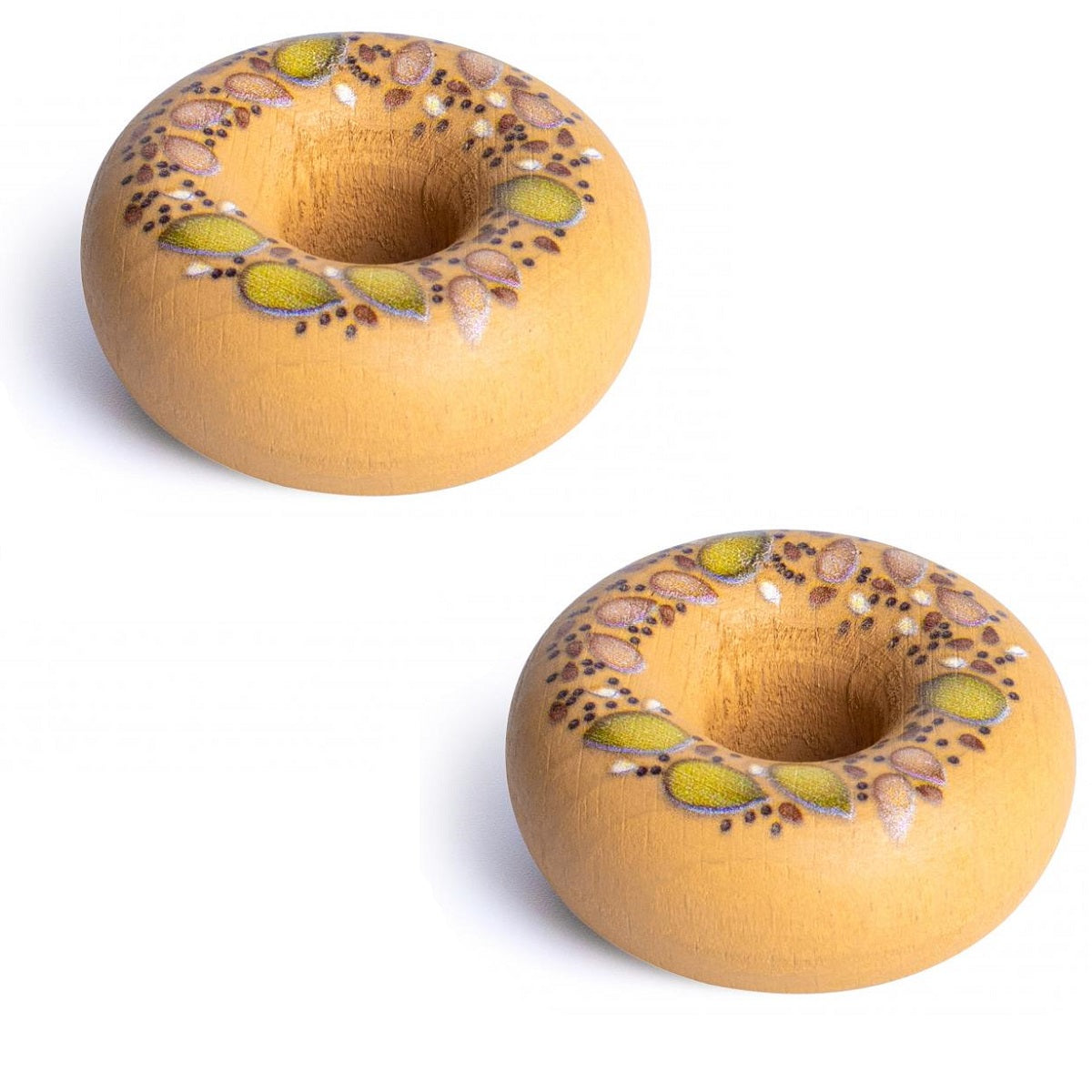 2 x Wooden Bagels