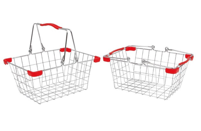 2 x Metal Shopping Baskets