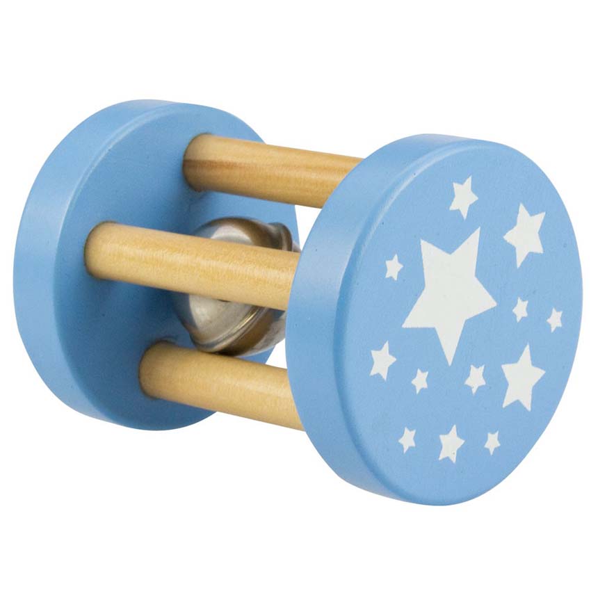 Mini Roll Rattle Blue