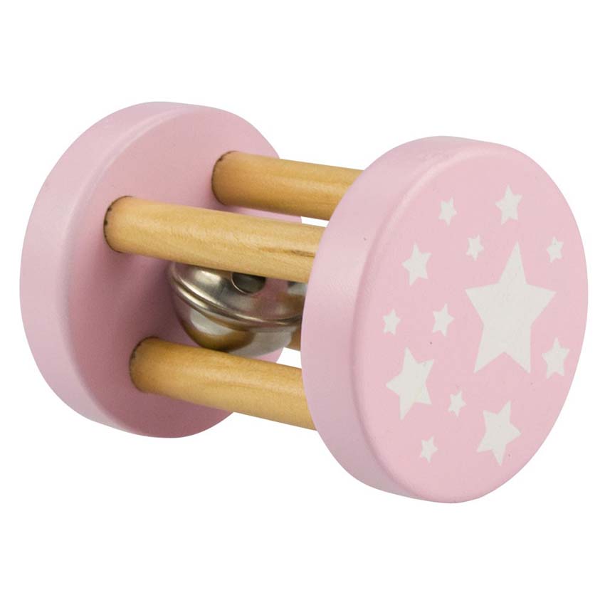 Mini Roll Rattle Pink