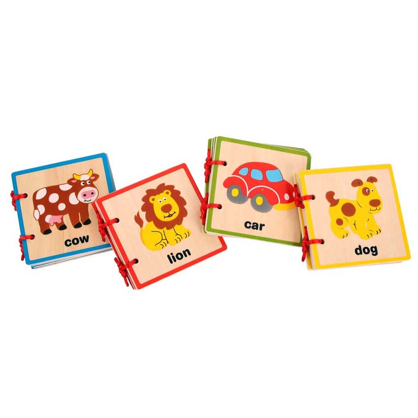 Wooden Baby Books - Set of 4