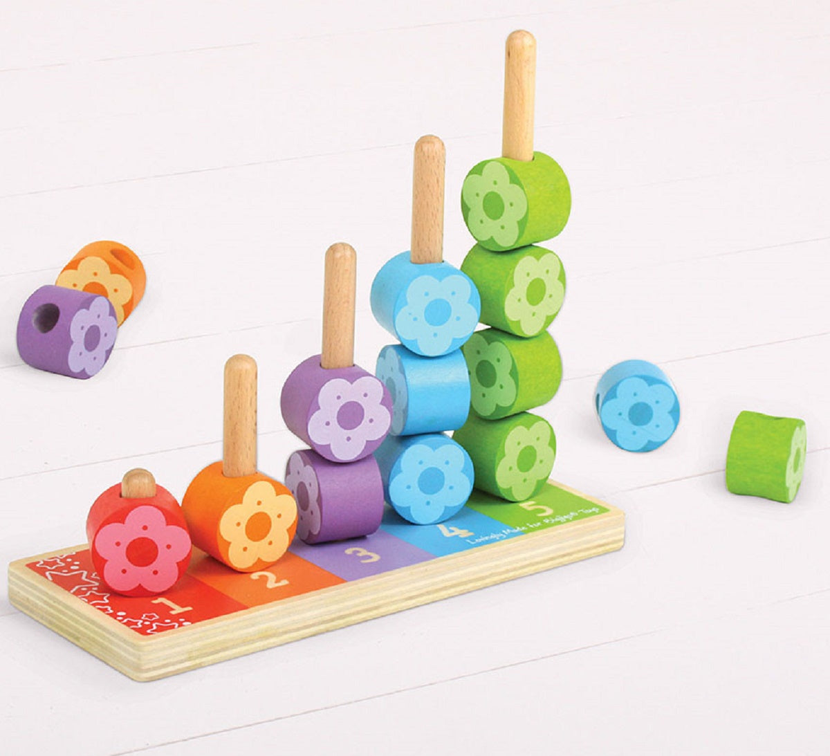 First Counting and Stacking Flowers