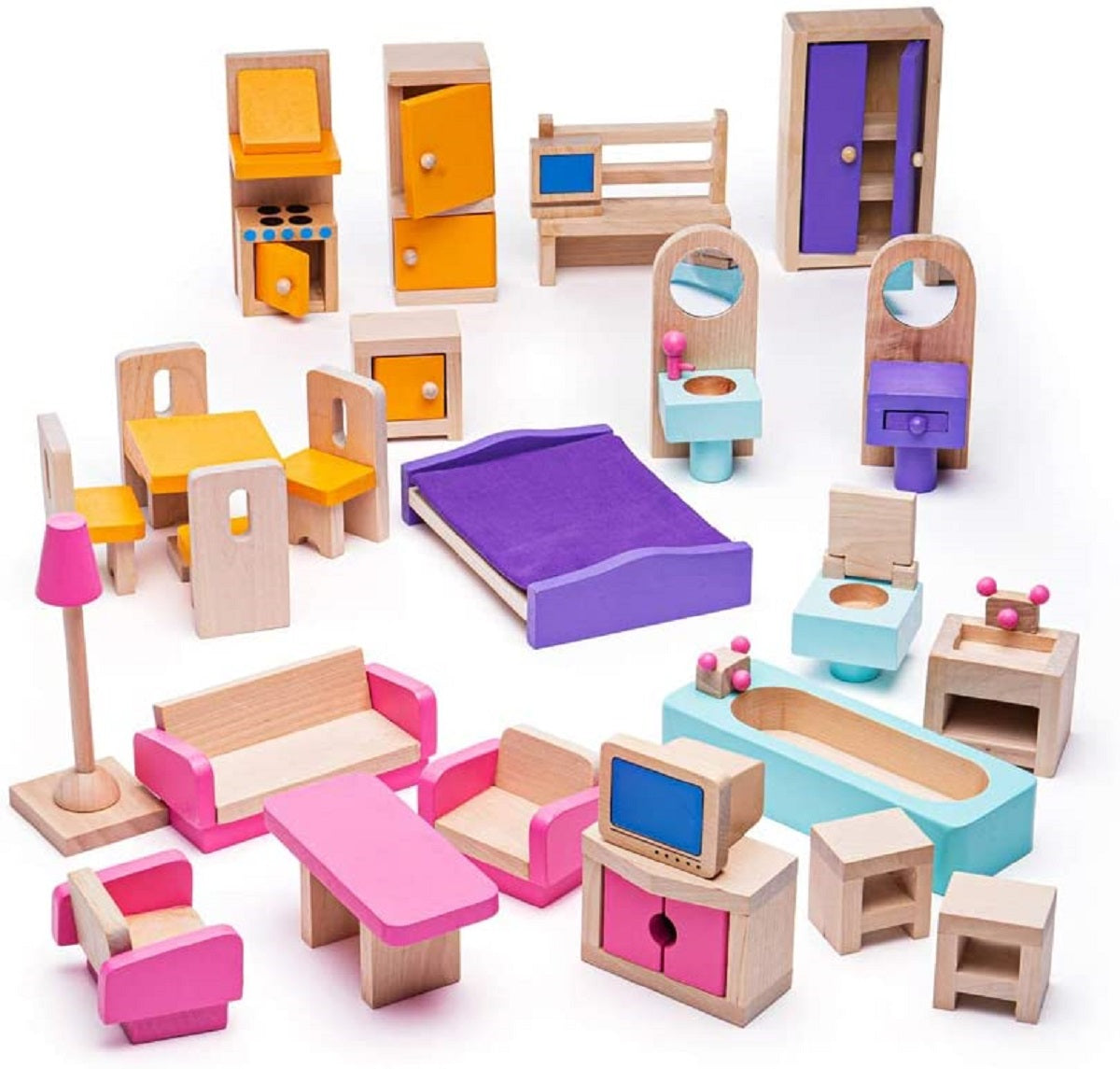 Bigjigs Dolls House Furniture Set