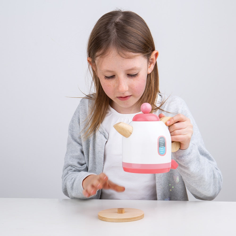 Pink Wooden Kettle