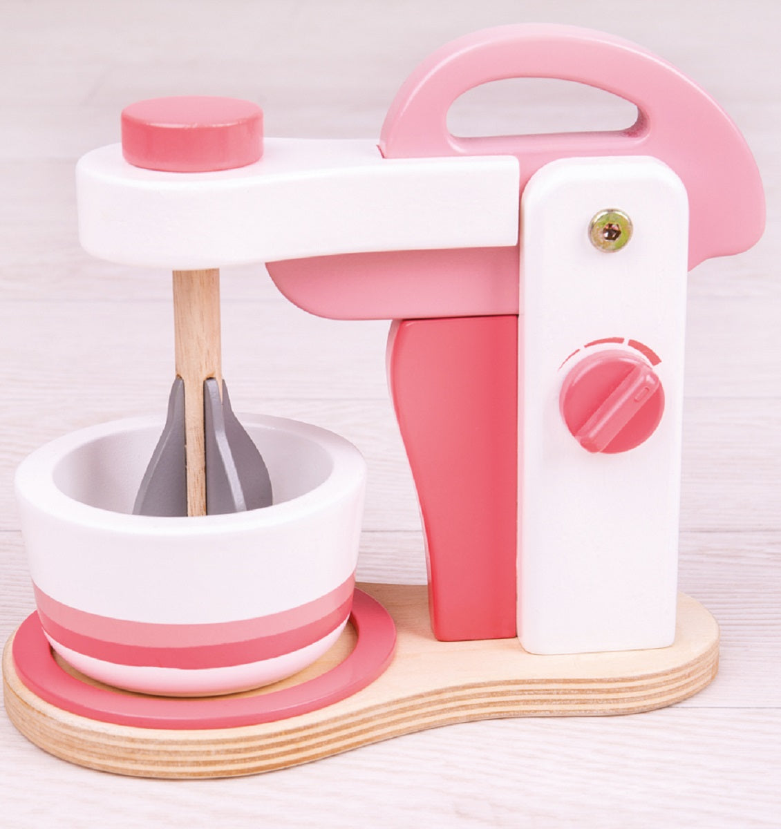 Pink Wooden Food Mixer