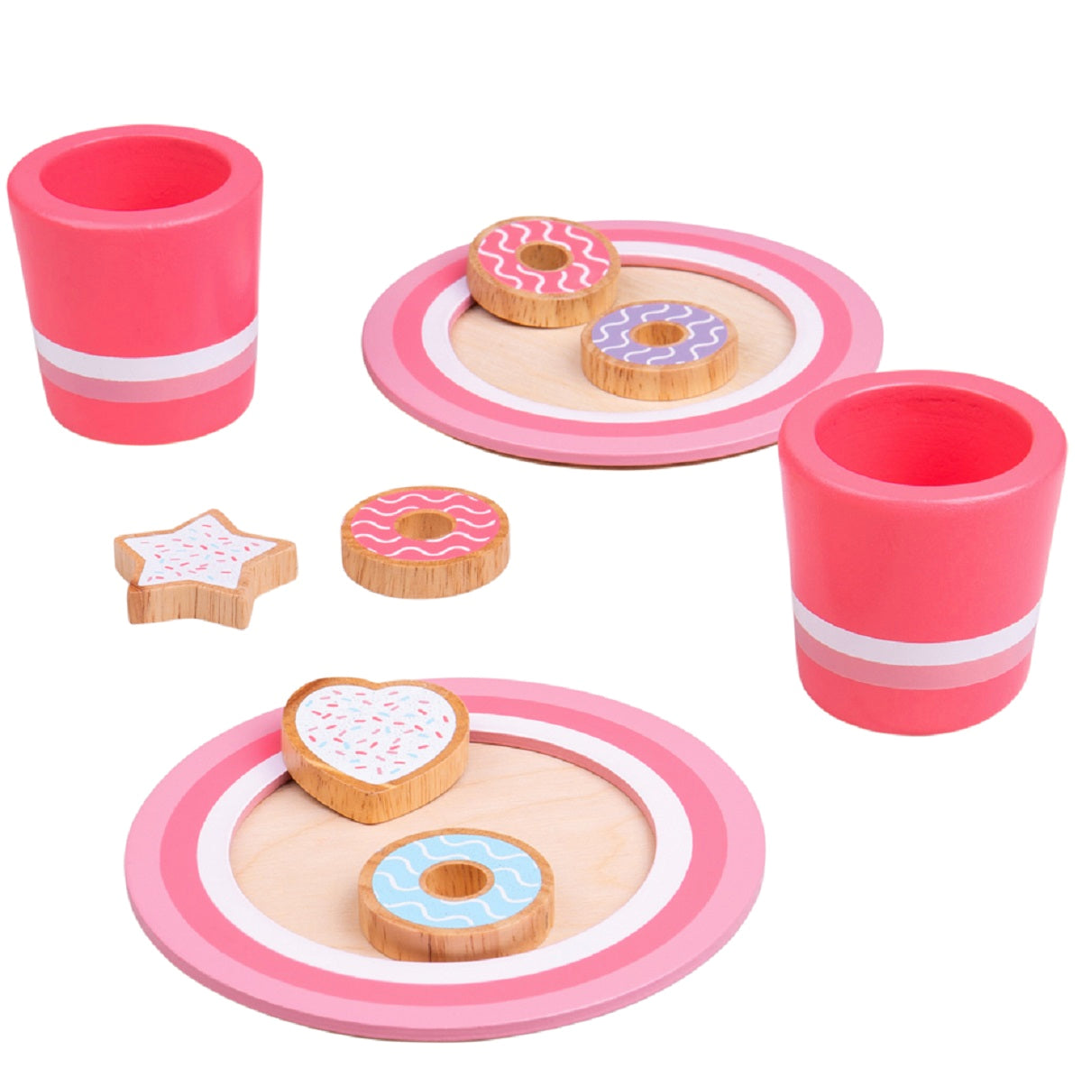 Wooden Milk and Biscuits Set