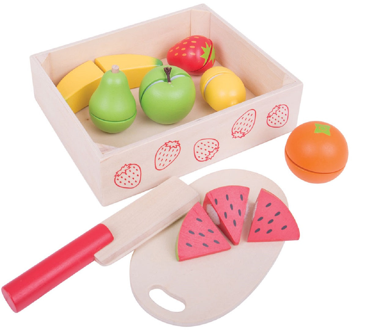 BigJigs Cutting Fruit Crate