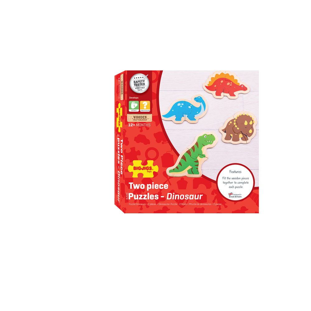 Two Piece Puzzles - Dinosaur