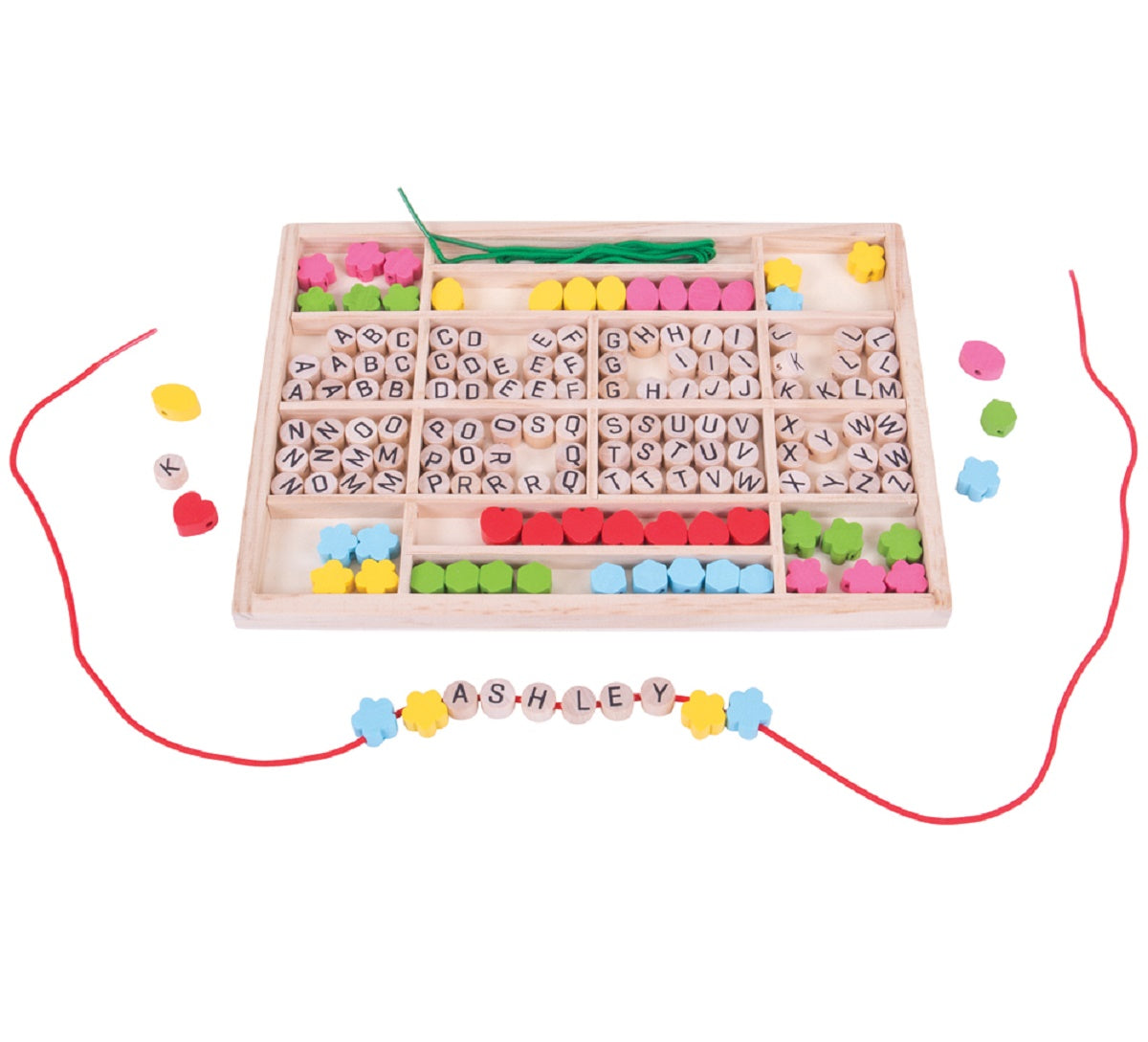 Lacing Bead Box - Alphabet